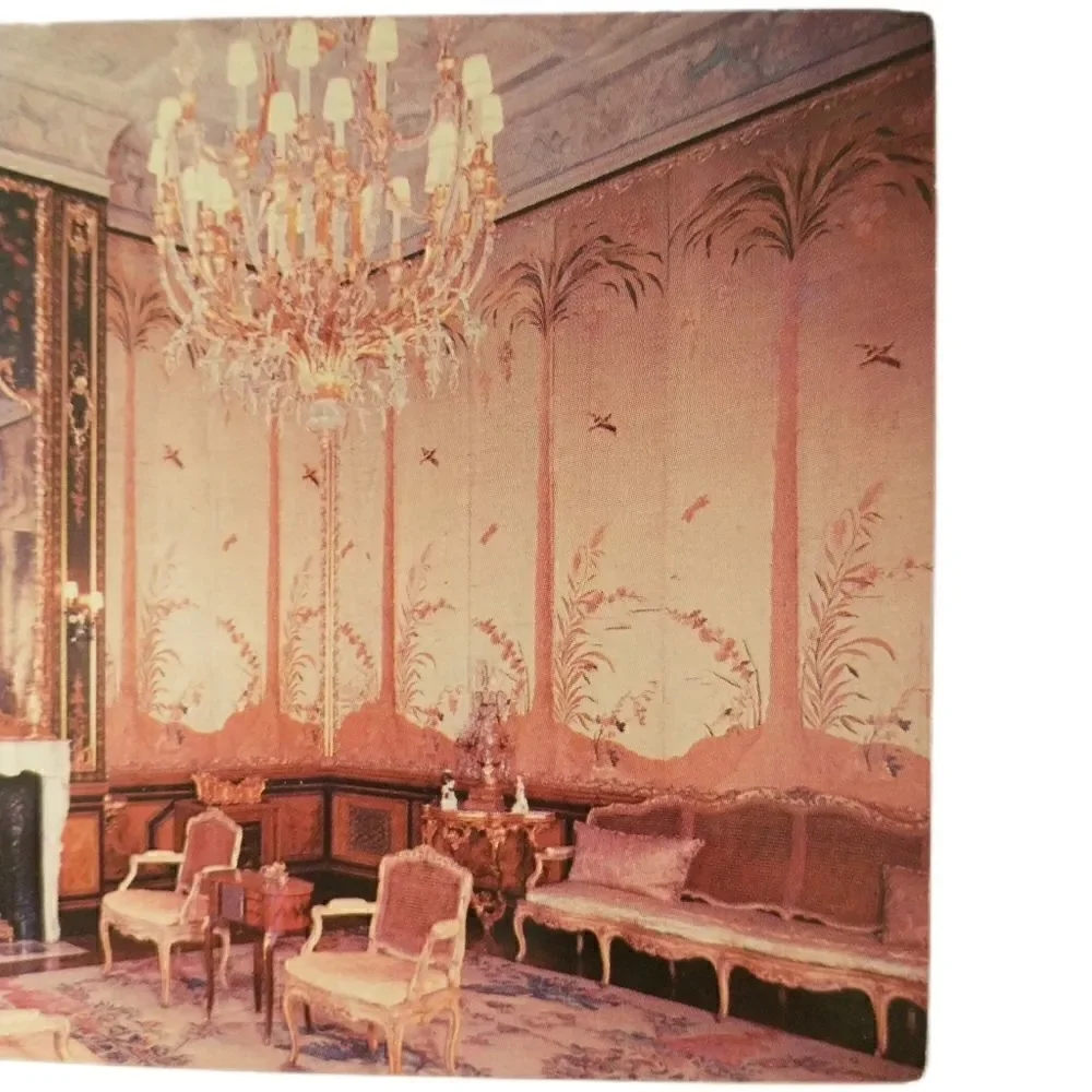 Vizcaya Postcard Dade County Art Museum Miami Florida Marie Antoinette Salon 70s